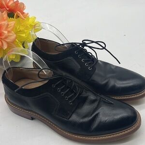 Aston Grey Collection Black Leather Oxford Sz 8. MS2150